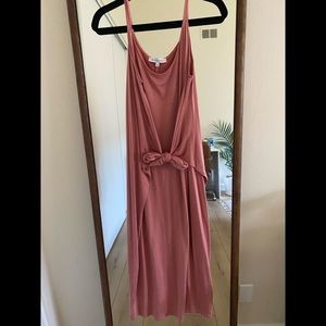 The Vanity Room tie front maxi dress